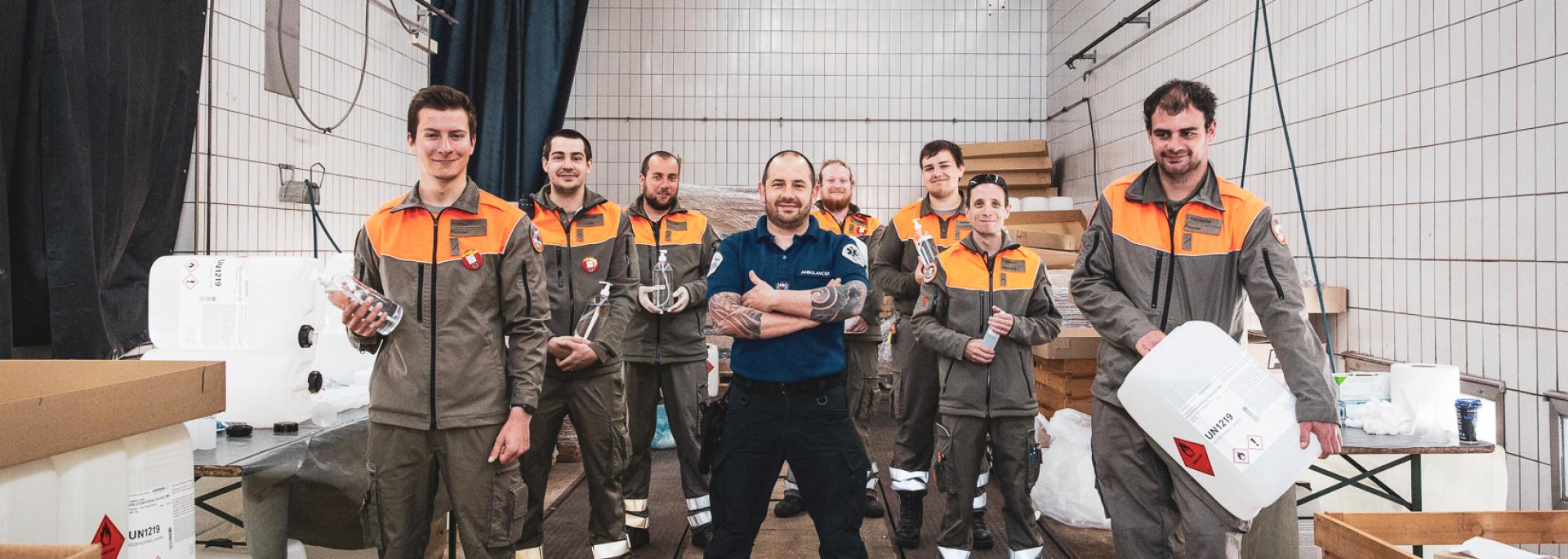 Préparation de solutions hydroalcooliques COVID-19