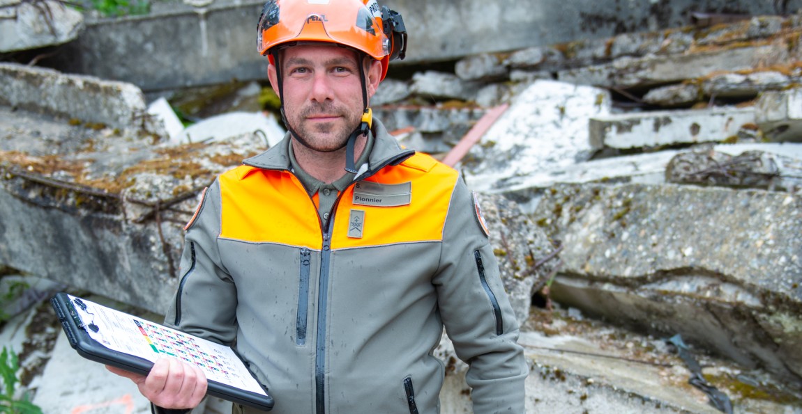 Sascha est chef de section dans la région District Aigle