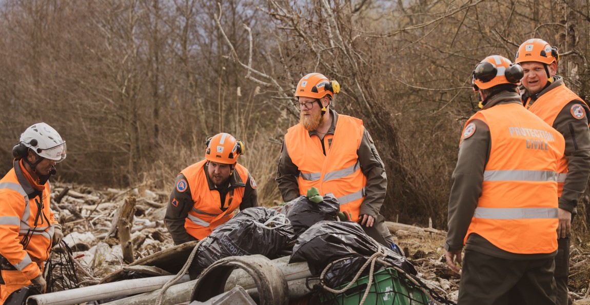 Les astreints de la PCi-VD ont rassemblé près de six tonnes de déchets.
